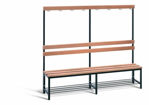 Garderobenbank einseitig ESB 2000 R - 9011